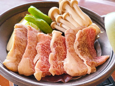 飛騨牛朴葉みそ定食